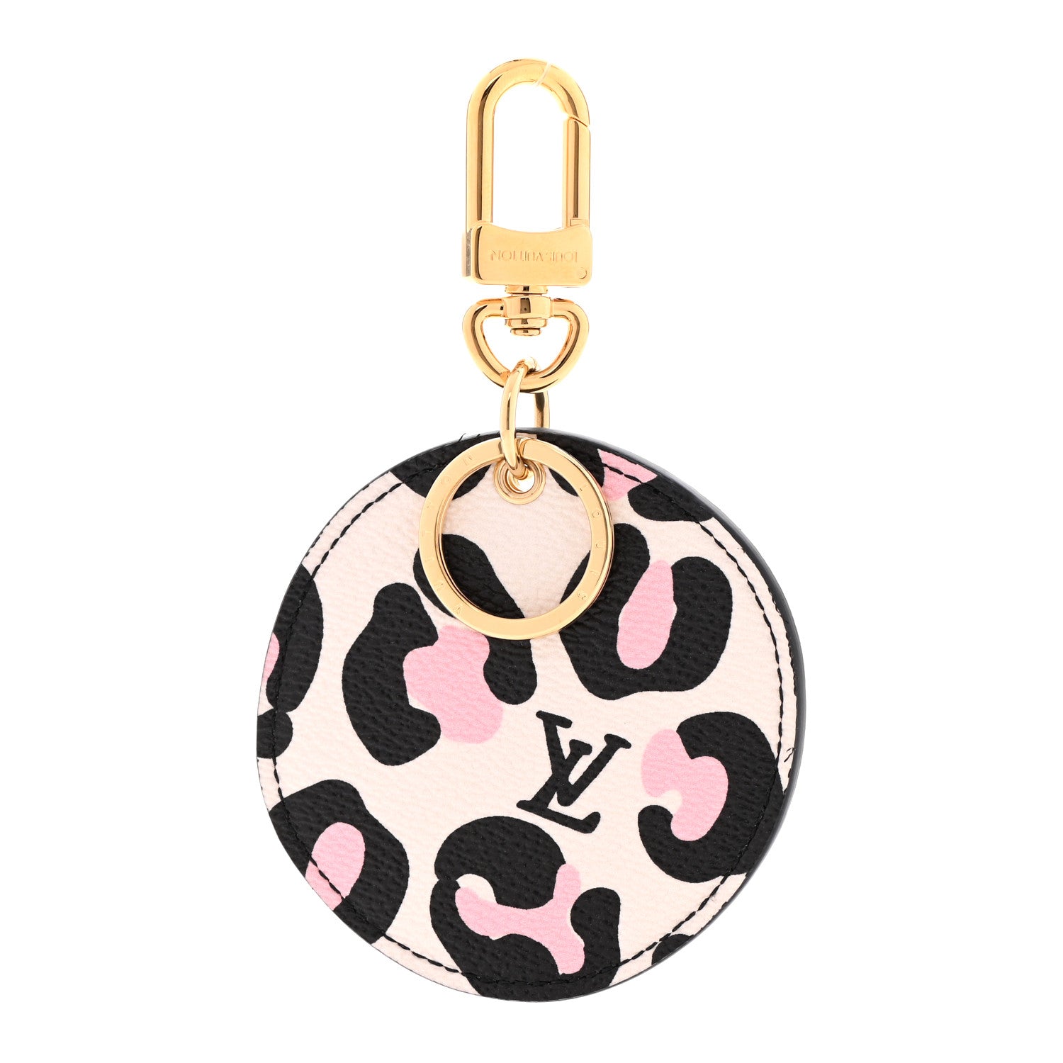 Louis Vuitton Monogram Wild At Heart Illustre Bag Charm Key Ring Black 1 of 4