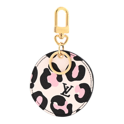 Louis Vuitton Monogram Wild At Heart Illustre Bag Charm Key Ring Black 1 of 4