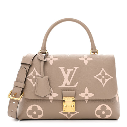 Louis Vuitton Empreinte Monogram Giant Madeleine MM Dove Grey Beige 1 of 10