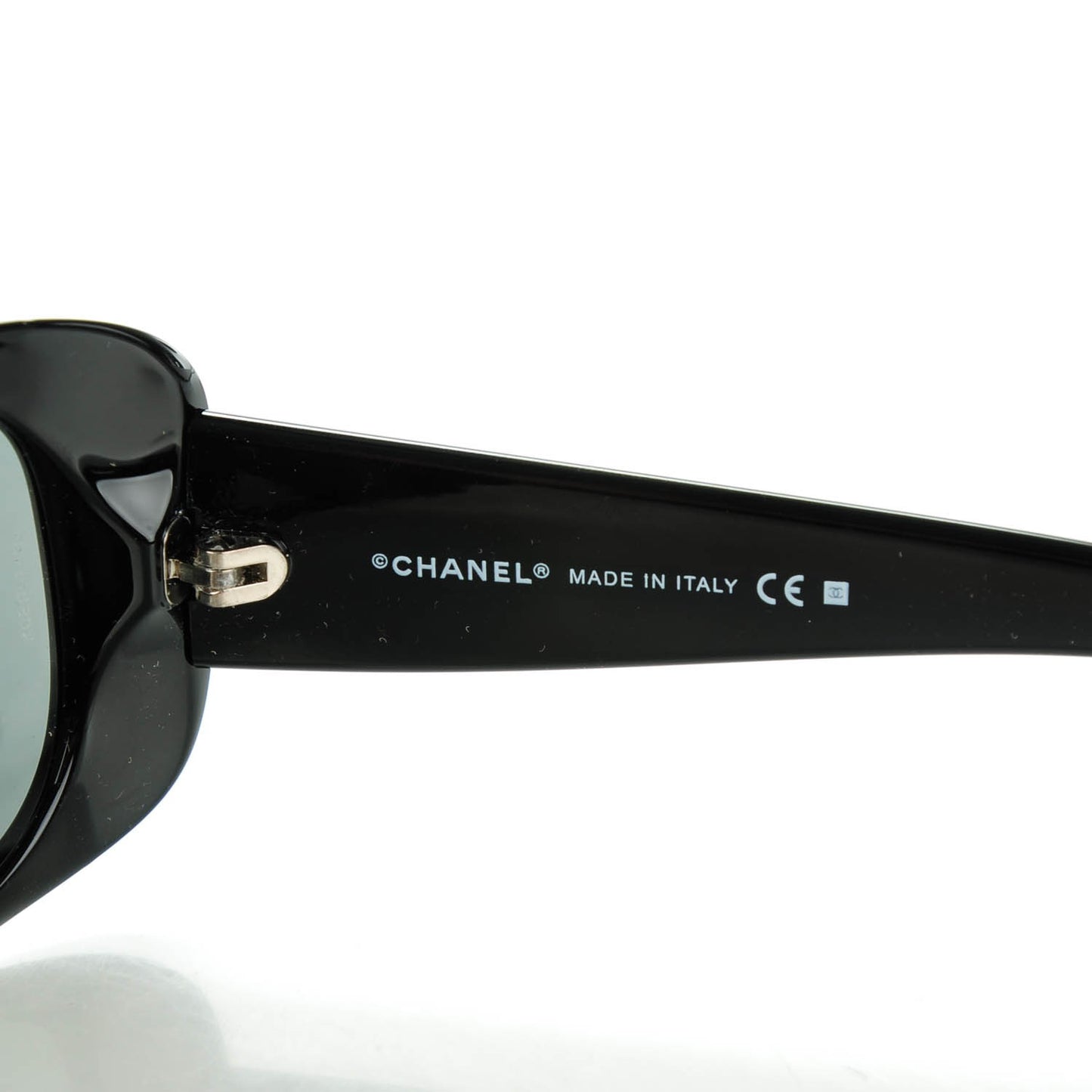 Crystal CC Logo Sunglasses 6026-B Black