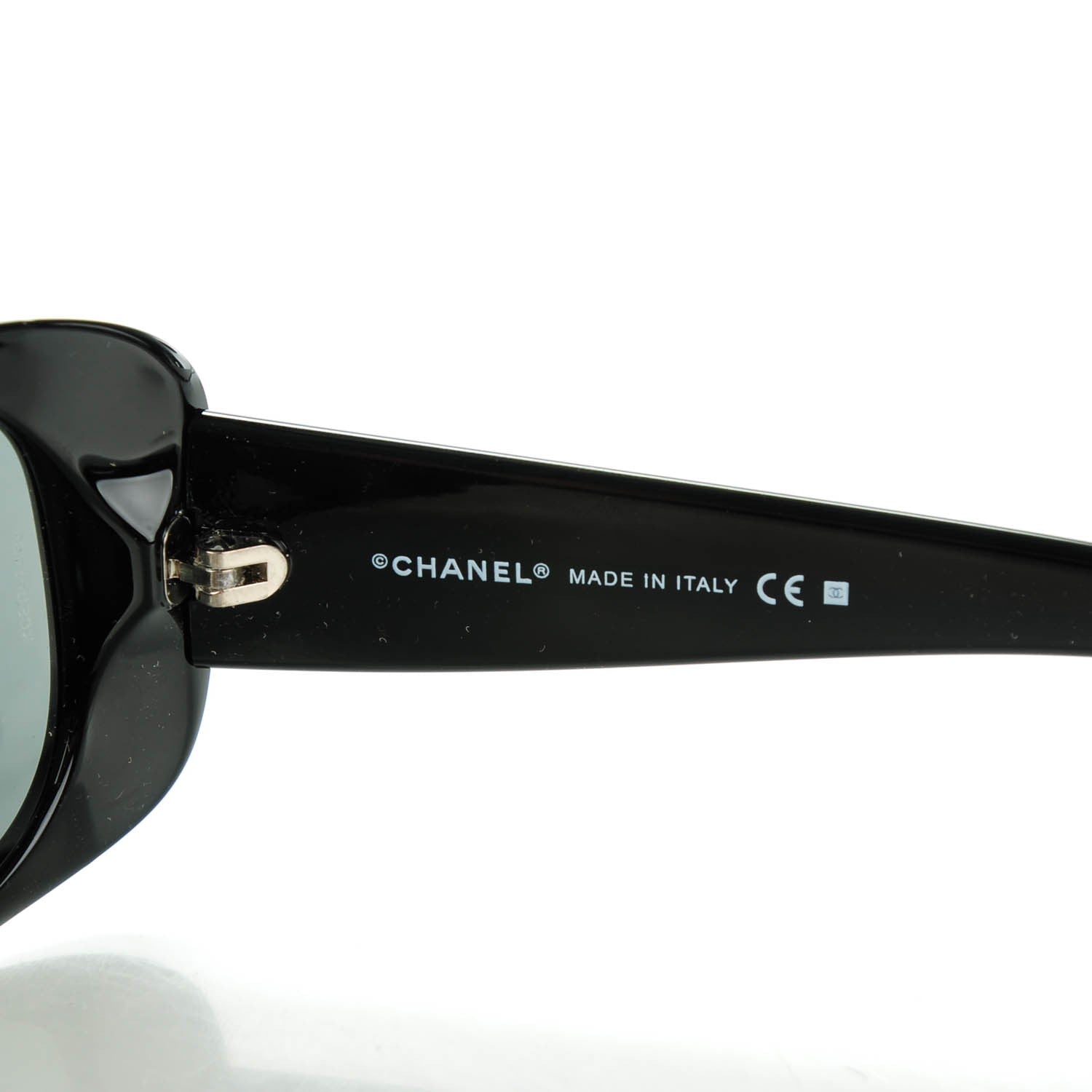 Chanel Crystal CC Logo Sunglasses 6026-B Black 5 of 7