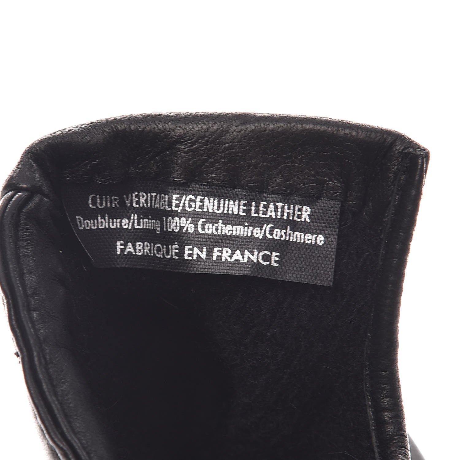 Chanel Lambskin Quilted Chocolate Bar Gloves 7 Black 4 of 6