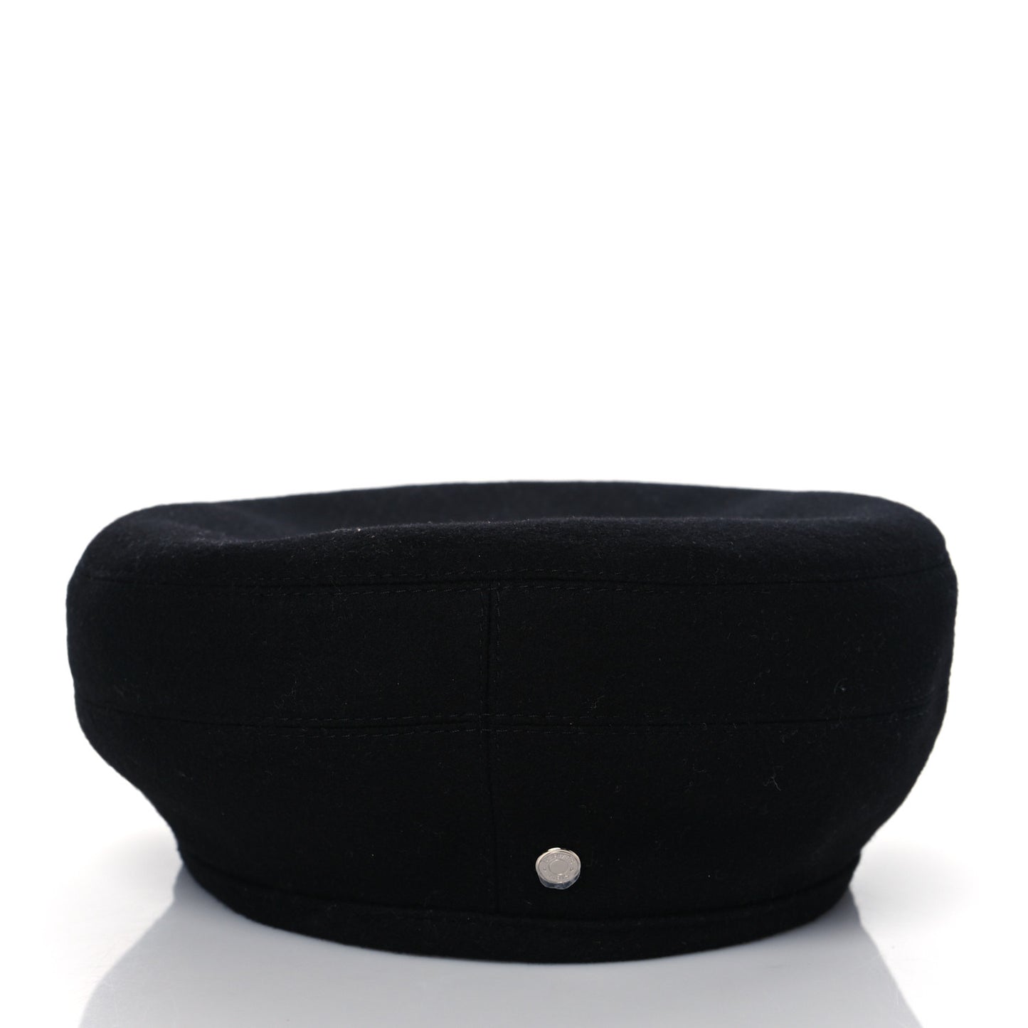 Cashmere Saint Honore Drap Beret 57 Black