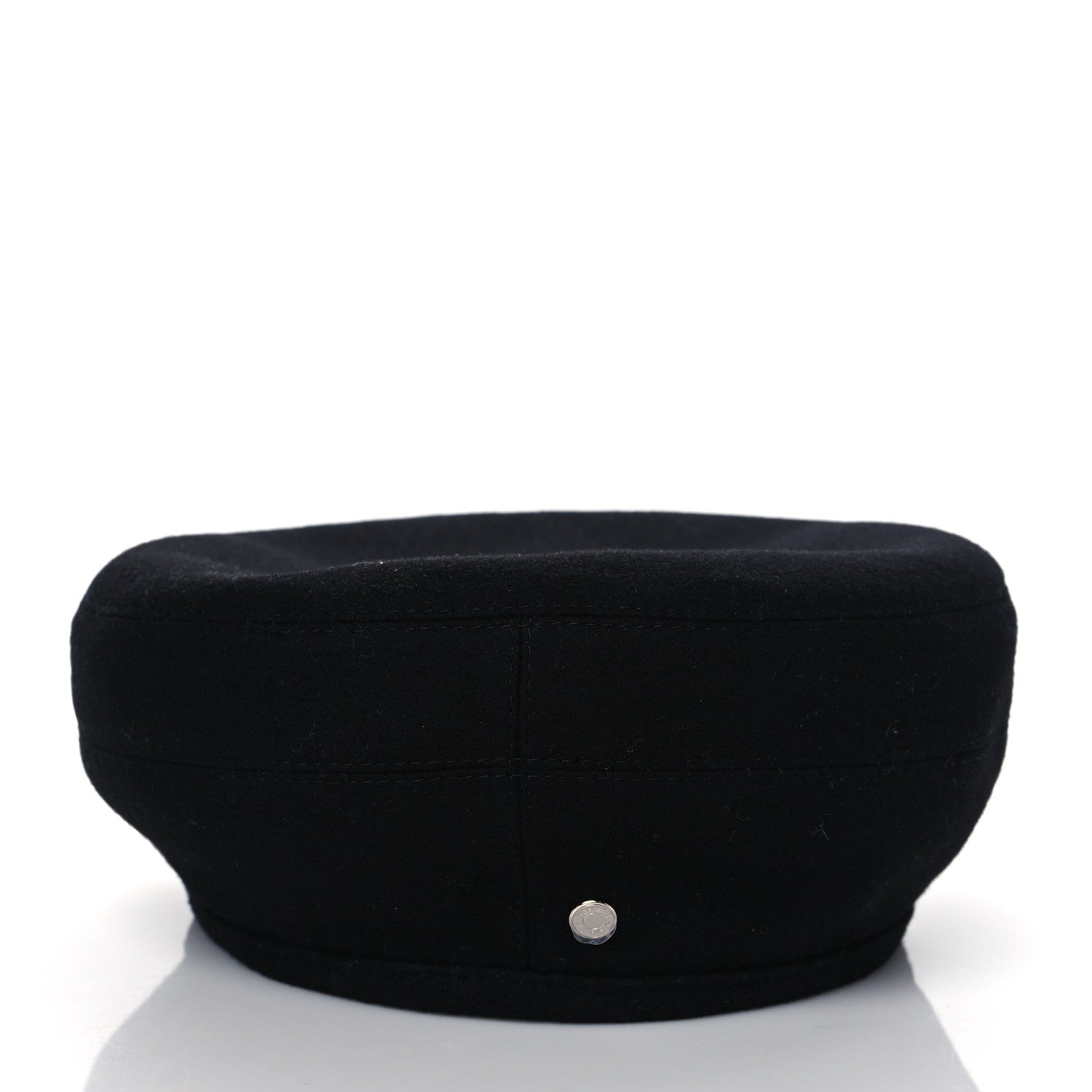 Hermes Cashmere Saint Honore Drap Beret 57 Black 2 of 7