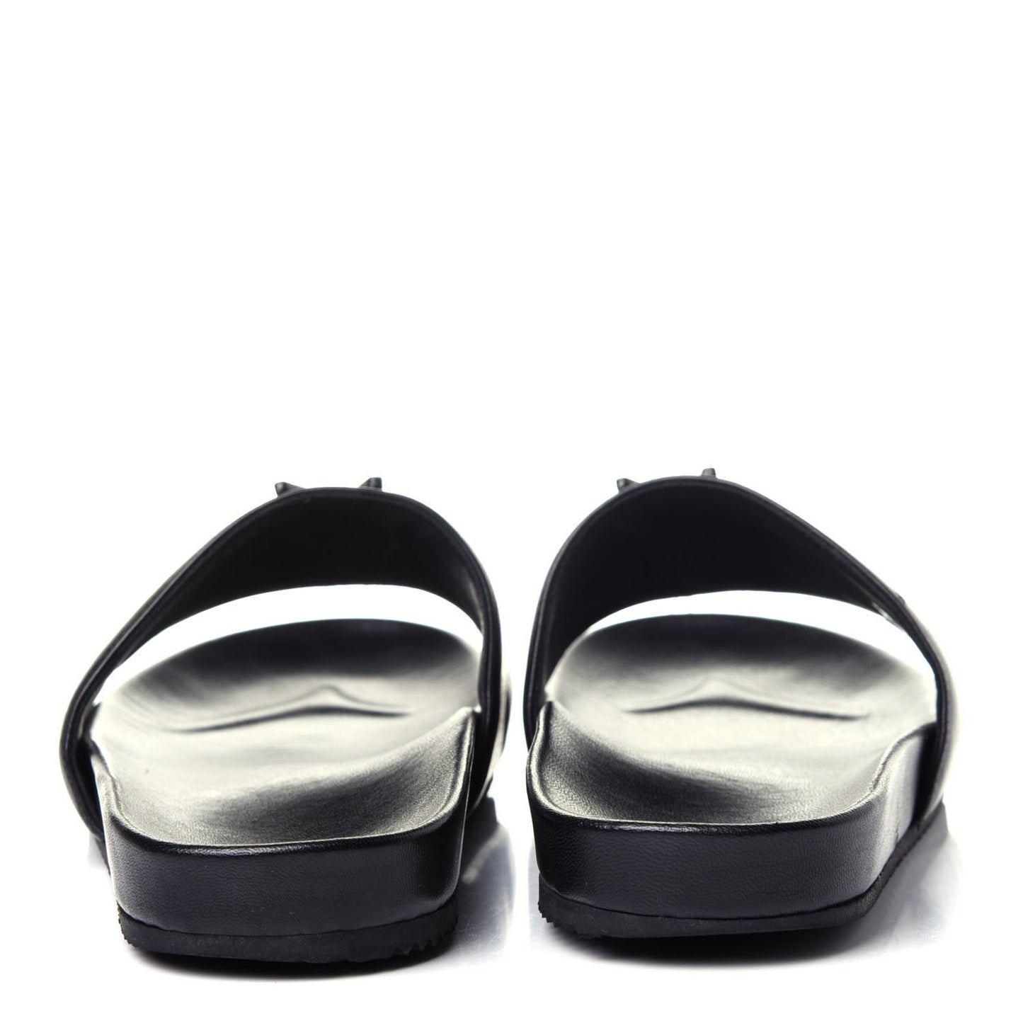 Lambskin Joan Slide Sandals 39.5 Black