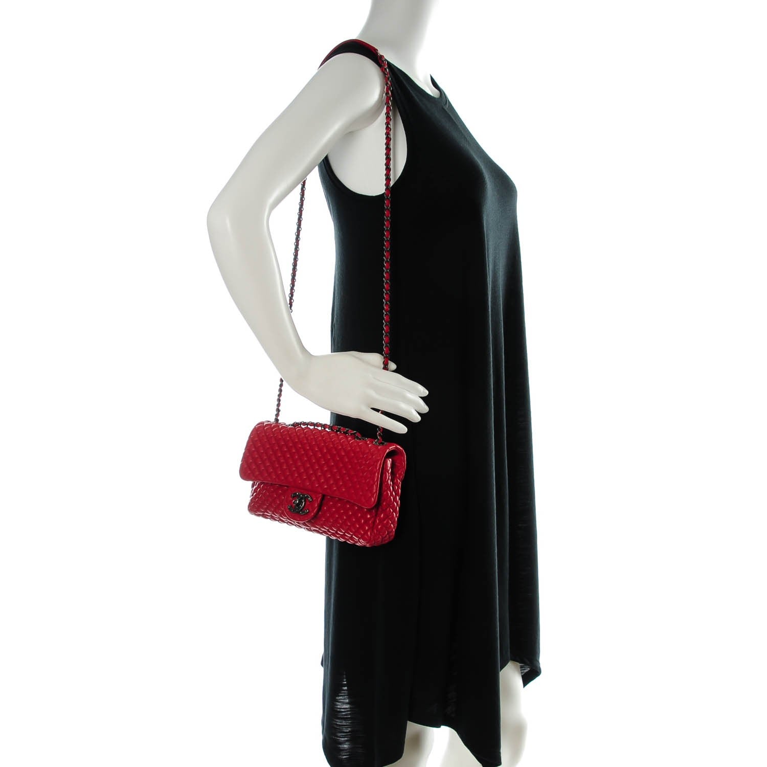 Chanel Lambskin Quilted Small Flap Red 2 of 8