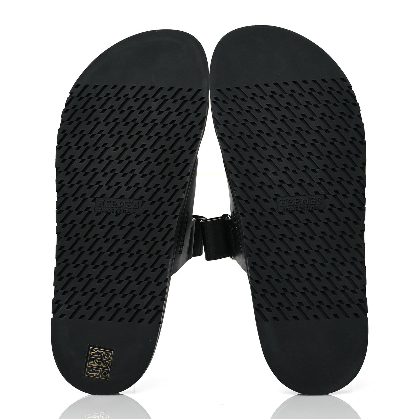 Calfskin Mens Chypre Sandals 43 Black