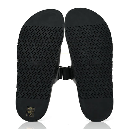 Hermes Calfskin Mens Chypre Sandals 43 Black 5 of 9