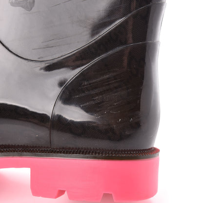 Gucci Rubber Monogram Edinburg Rain Boots 36 Pink Brown 13 of 14