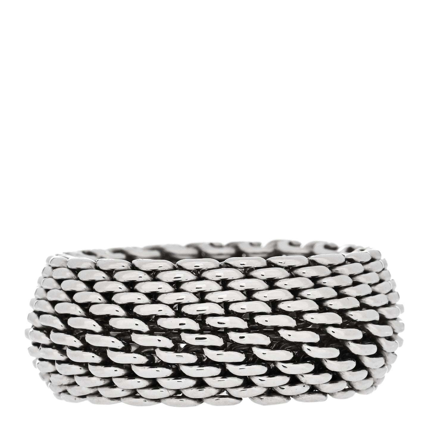 Sterling Silver Mesh Somerset Ring 54 6.75