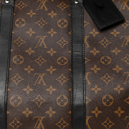 Louis Vuitton Monogram Macassar Keepall Bandouliere 55 20 of 23