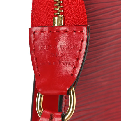 Louis Vuitton Epi Pochette Accessories 24 Castillan Red 7 of 9