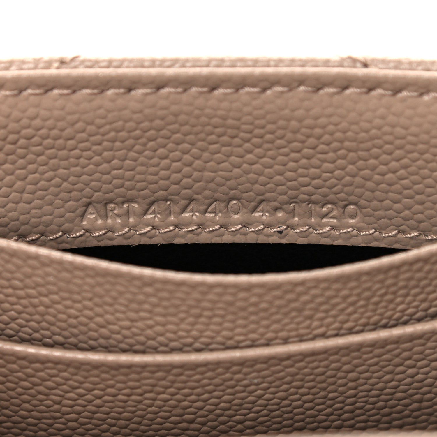 Saint Laurent Grain De Poudre Matelasse Chevron Small Monogram Envelope Wallet Dark Beige 7 of 13