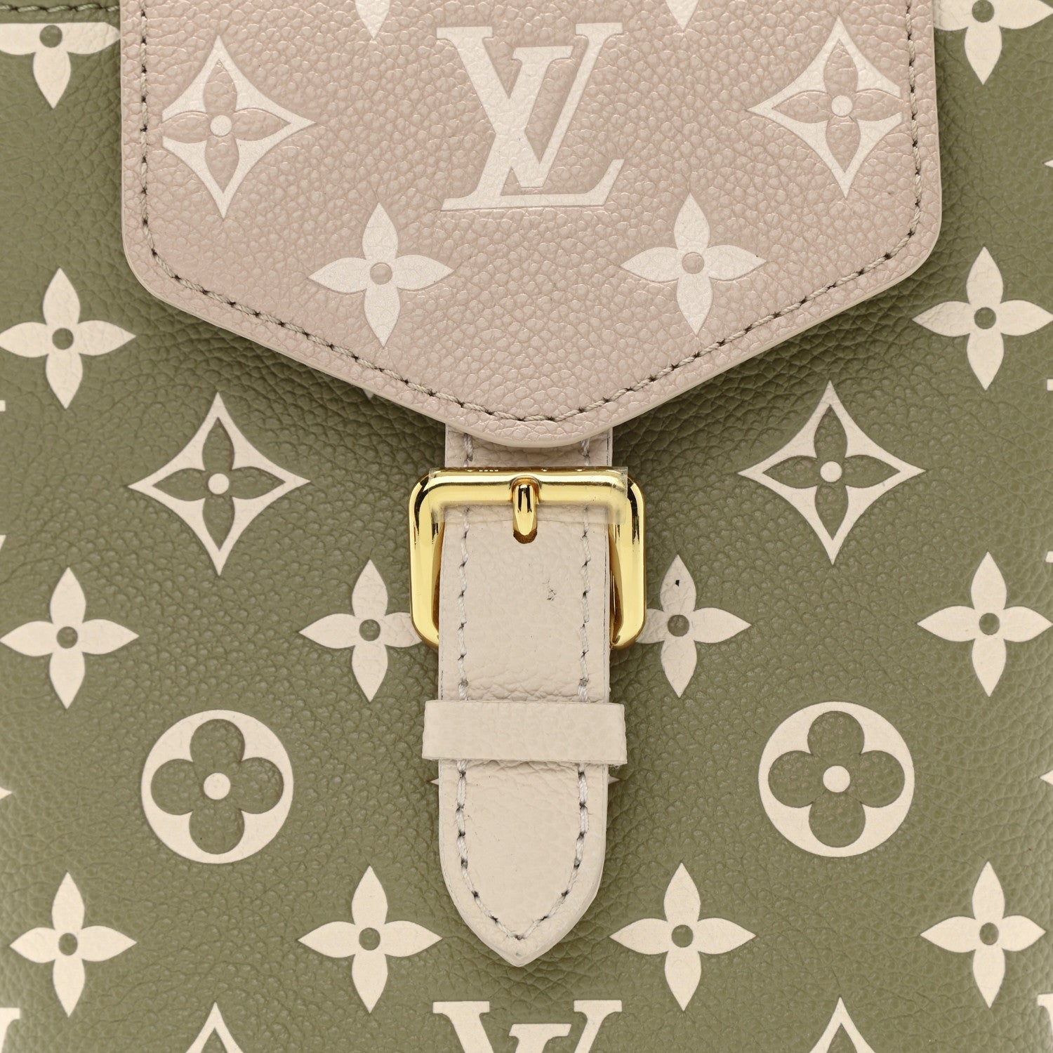 Louis Vuitton Empreinte Monogram Spring In The City Tiny Backpack Kaki Beige Cream 7 of 9