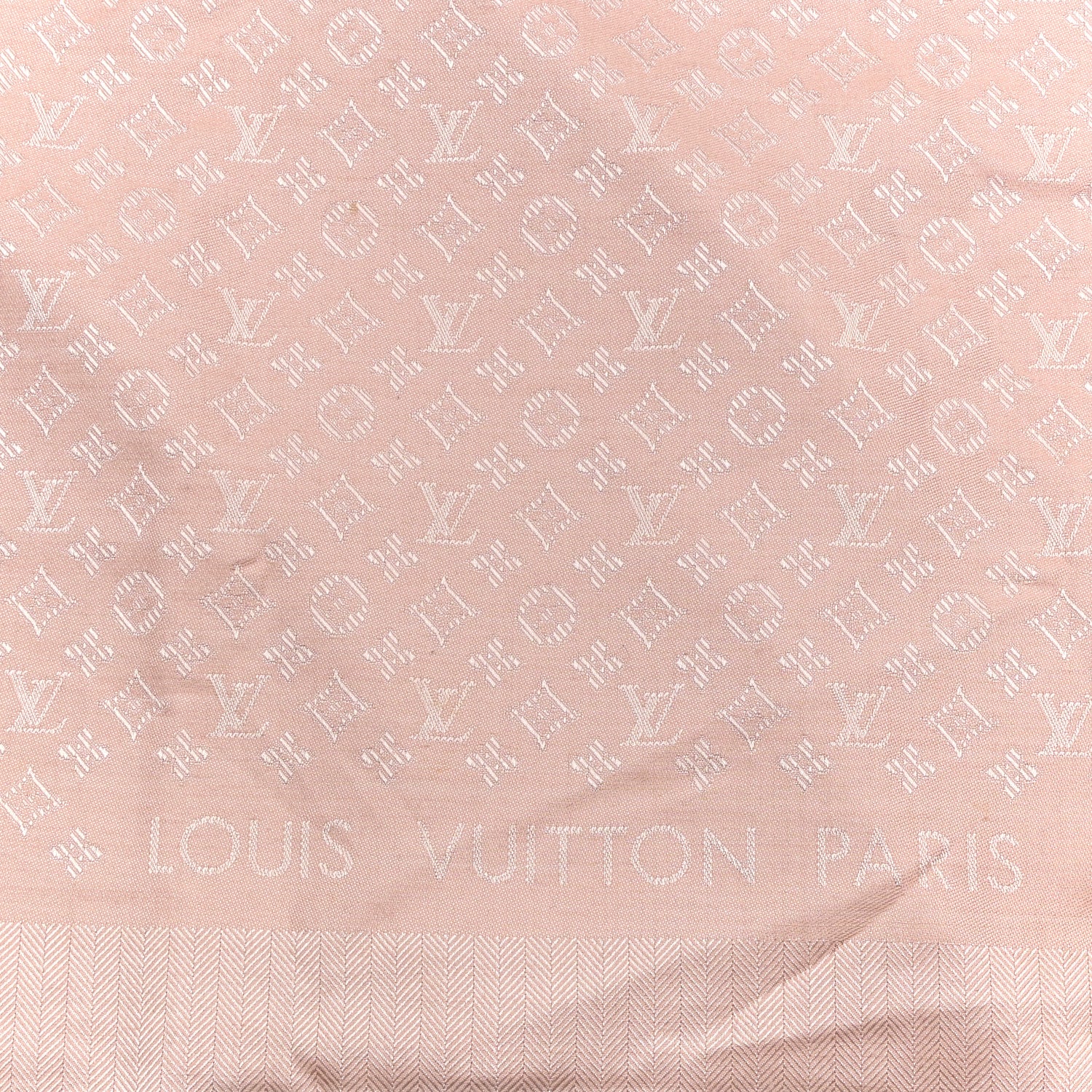Louis Vuitton Wool Silk Monogram Evermore Shawl Rose Poudre 3 of 4