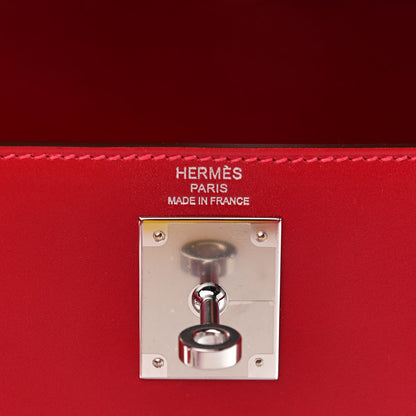 Hermes Tadelakt Kelly Sellier 28 Rouge Vif 6 of 12