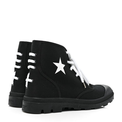 Givenchy Canvas Olympus Star Combat Boots 43 Black 4 of 8