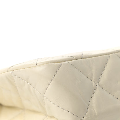 Chanel Aged Calfskin Quilted Reissue 2.55 Tote Ivory 8 of 12
