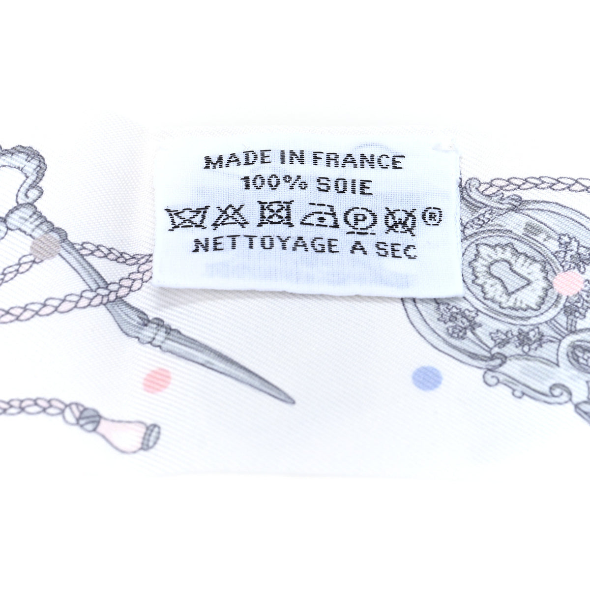 Silk Les Cles A Pois Twilly White Gris Acier