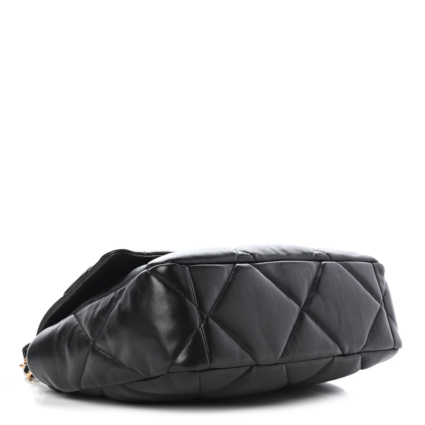 Lambskin Quilted Large Chanel 19 Flap Black