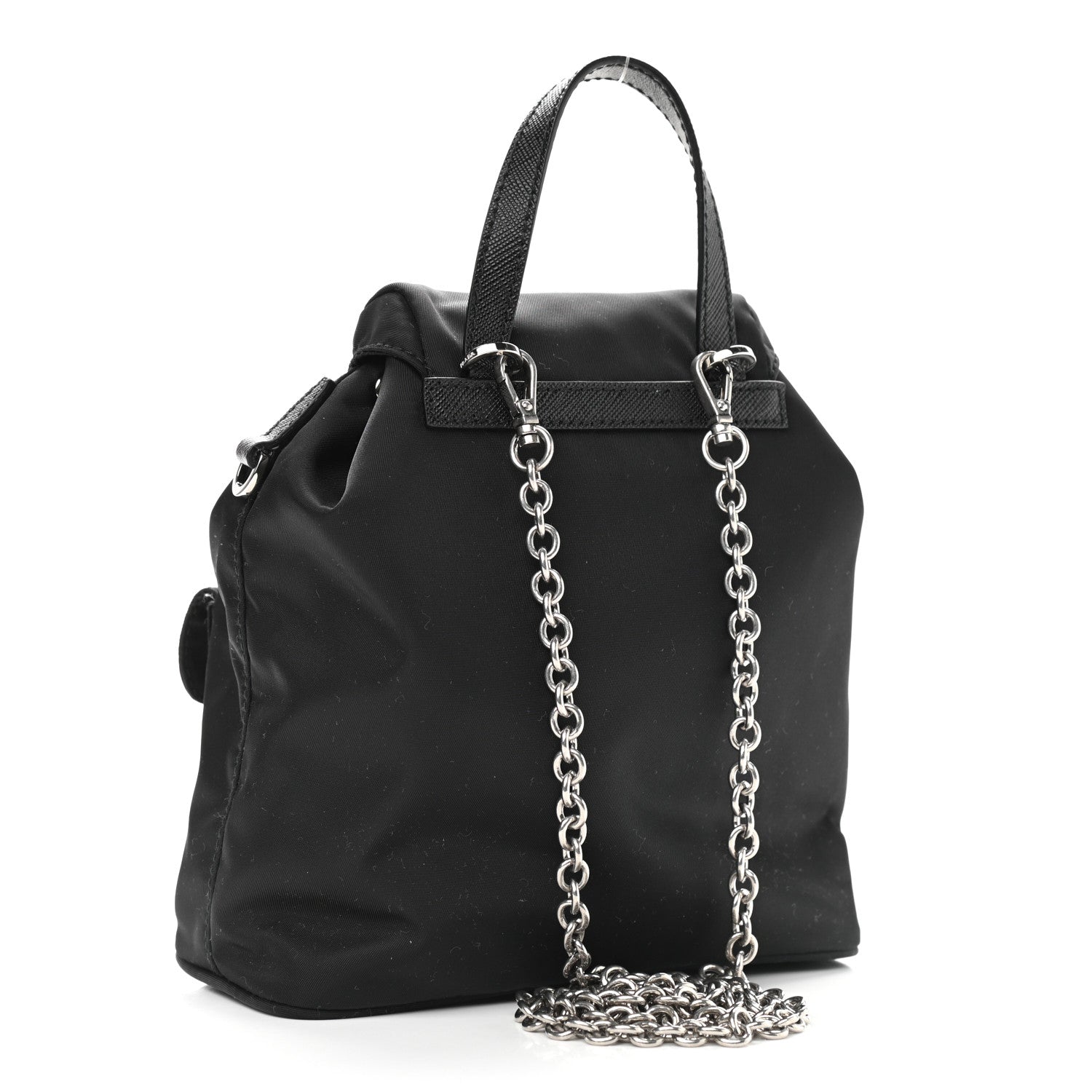 Prada Nylon Vela Mini Crossbody Backpack Black 3 of 10