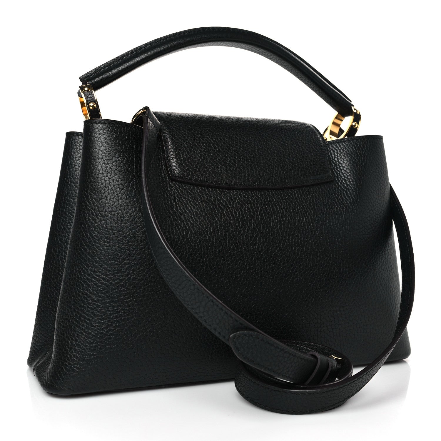 Louis Vuitton Taurillon Capucines PM Black 3 of 8
