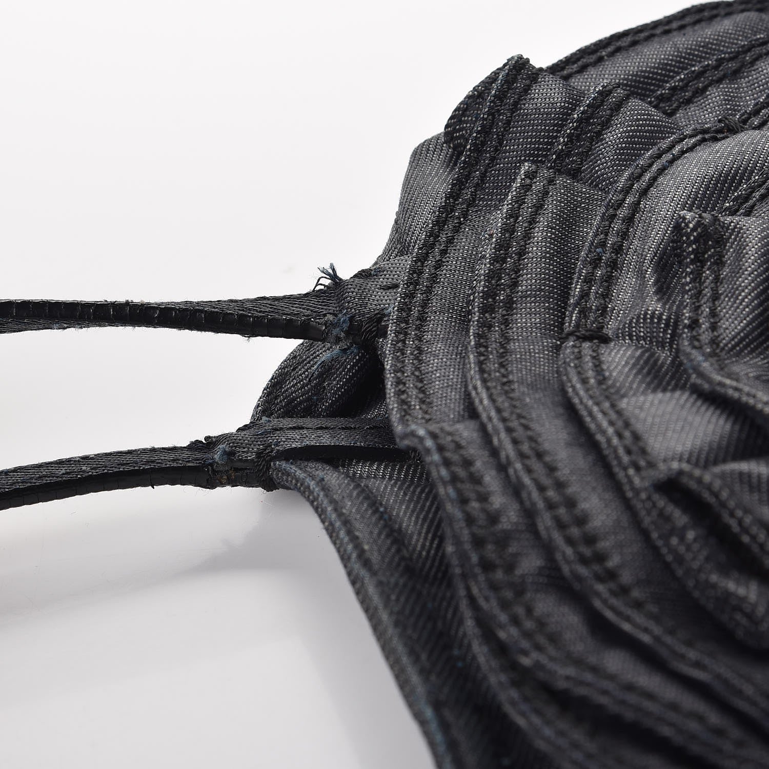 Valentino Garavani Denim Petale Tote Dark Blue 10 of 12