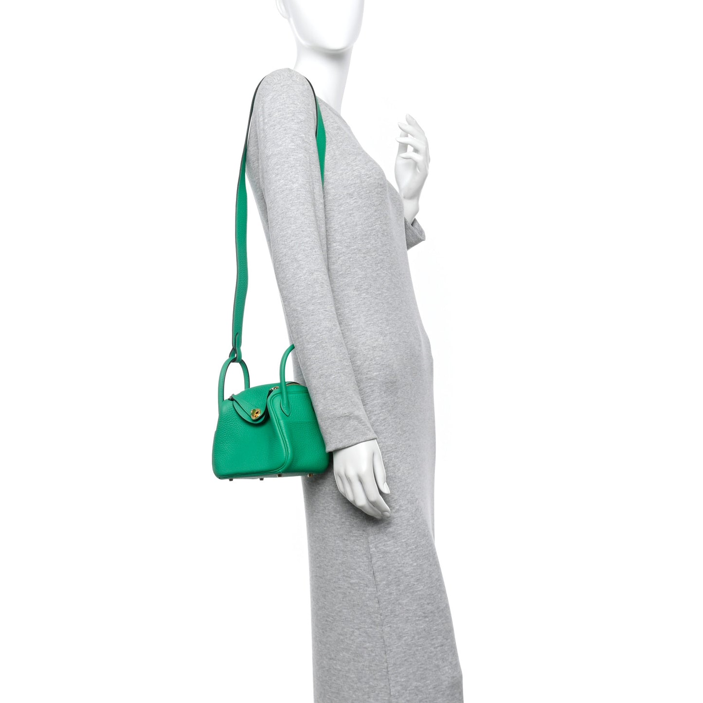 Taurillon Clemence Mini Lindy 20 Menthe