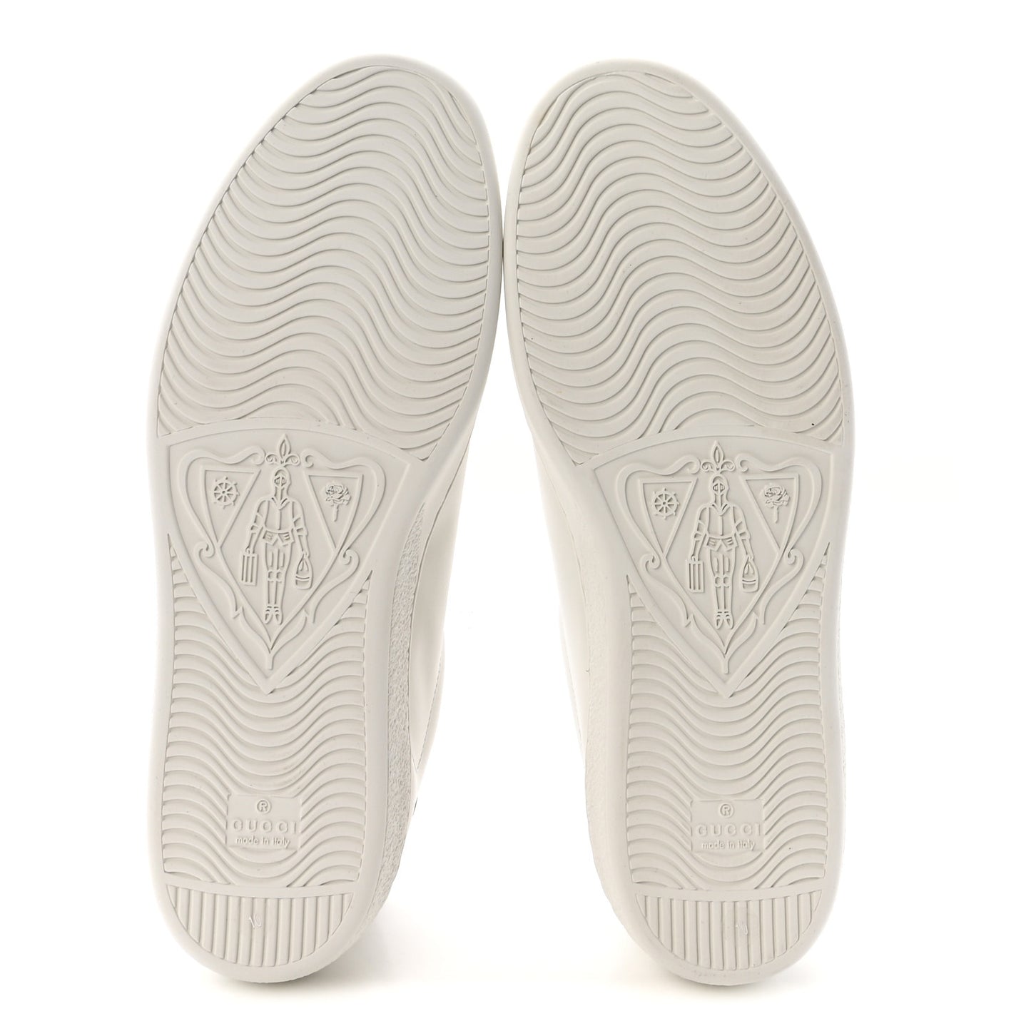 Calfskin Interlocking G Perforated Mens Ace Sneakers 10 White Grey Sky