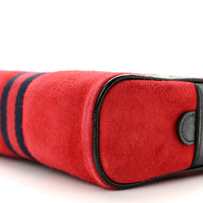 Gucci Suede Small Ophidia Belt Bag Hibiscus Red 11 of 11