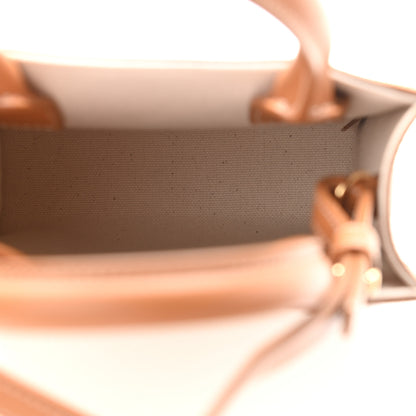 Celine Canvas Calfskin Mini Vertical Cabas Natural Tan 5 of 7