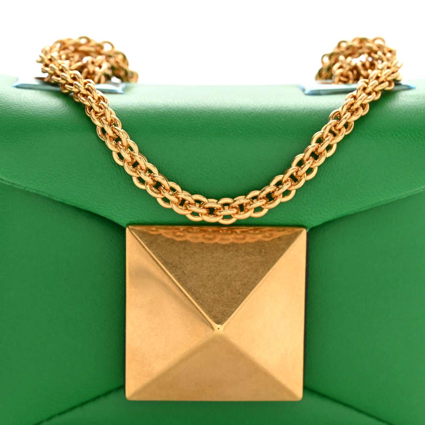 Nappa Micro One Stud Chain Bag Gea Green