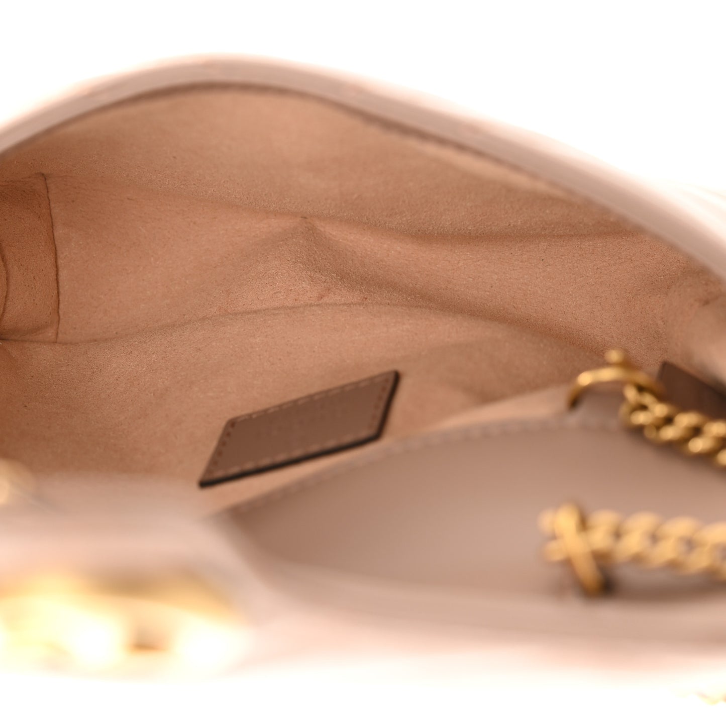 Calfskin Matelasse Super Mini GG Marmont Shoulder Bag Porcelain Rose