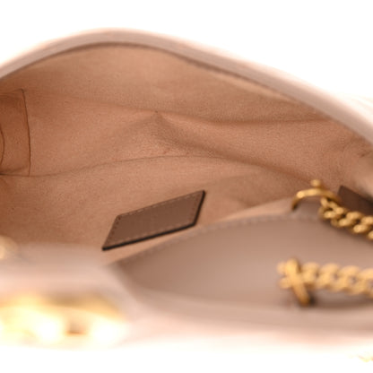 Gucci Calfskin Matelasse Super Mini GG Marmont Shoulder Bag Porcelain Rose 5 of 11