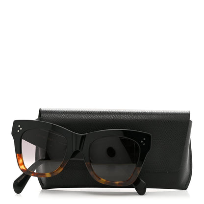 Celine Acetate Polarized Cat Eye Sunglasses CL4004IN Havana Black 7 of 7