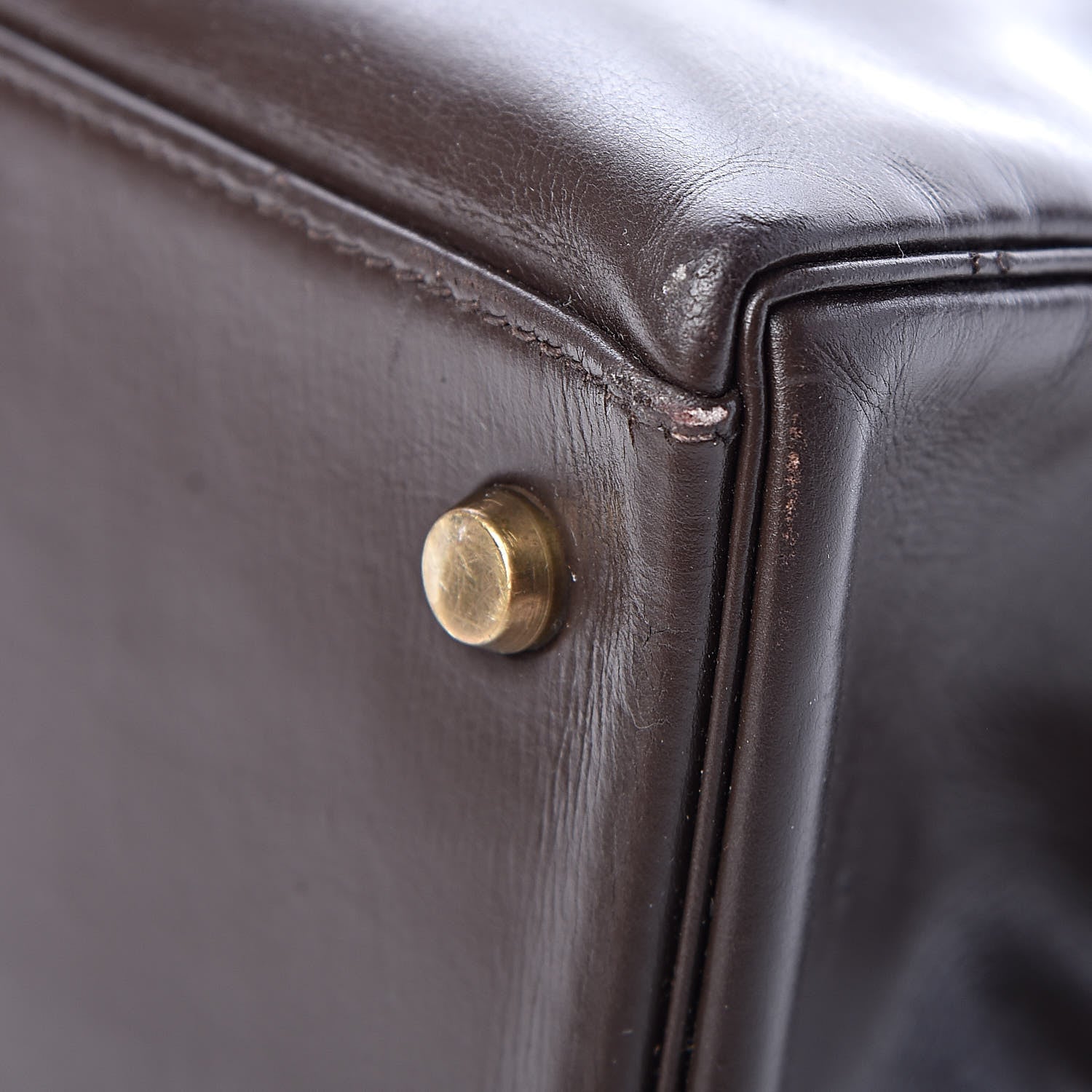 Hermes Box Kelly Retourne 32 Chocolate 52 of 64