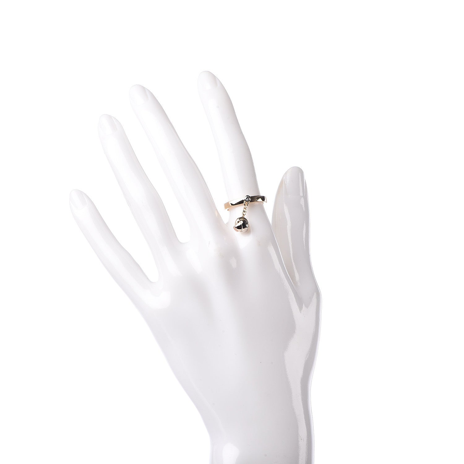 Cartier 18K Pink Yellow White Gold Diamond Trinity Knot Charm Ring 50 5.25 2 of 5
