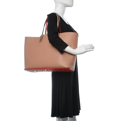 Christian Louboutin Calfskin Spikes East West Cabata Tote Nude 2 of 11
