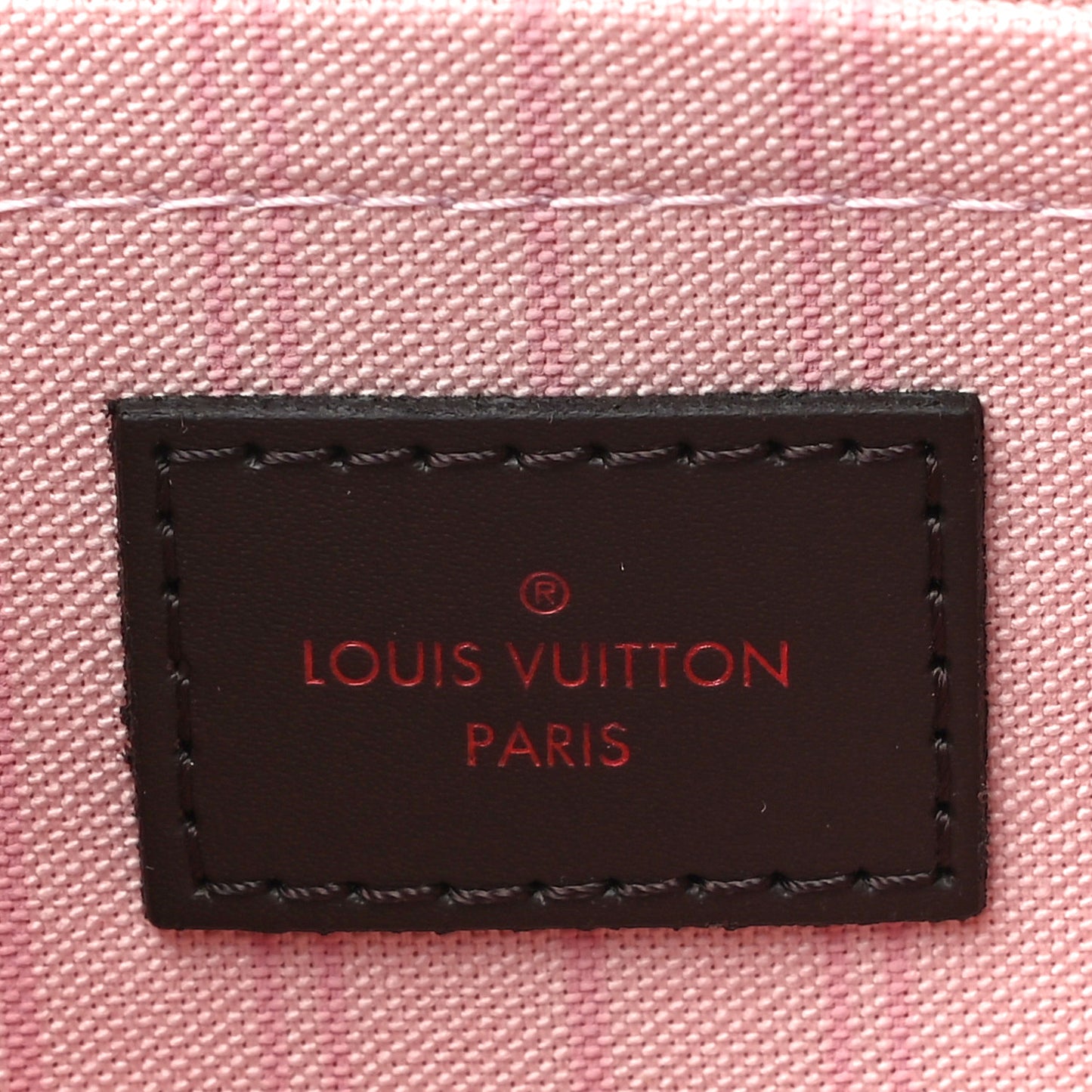Damier Ebene Neverfull MM GM Pochette Rose Ballerine
