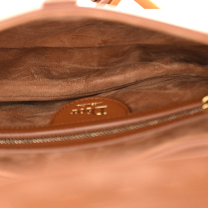 Christian Dior Bobby Calfskin Marquetry Saddle Bag With Strap Marron 5 of 11