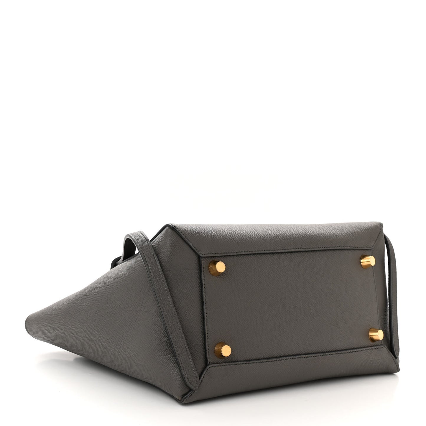 Grained Calfskin Mini Belt Bag Grey