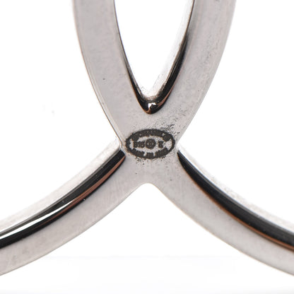 Chanel Strass Crystal Peace Sign Emoji Brooch Silver 4 of 5