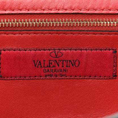 Valentino Garavani Lambskin Rockstud Spike Wallet on Chain Poudre 7 of 10