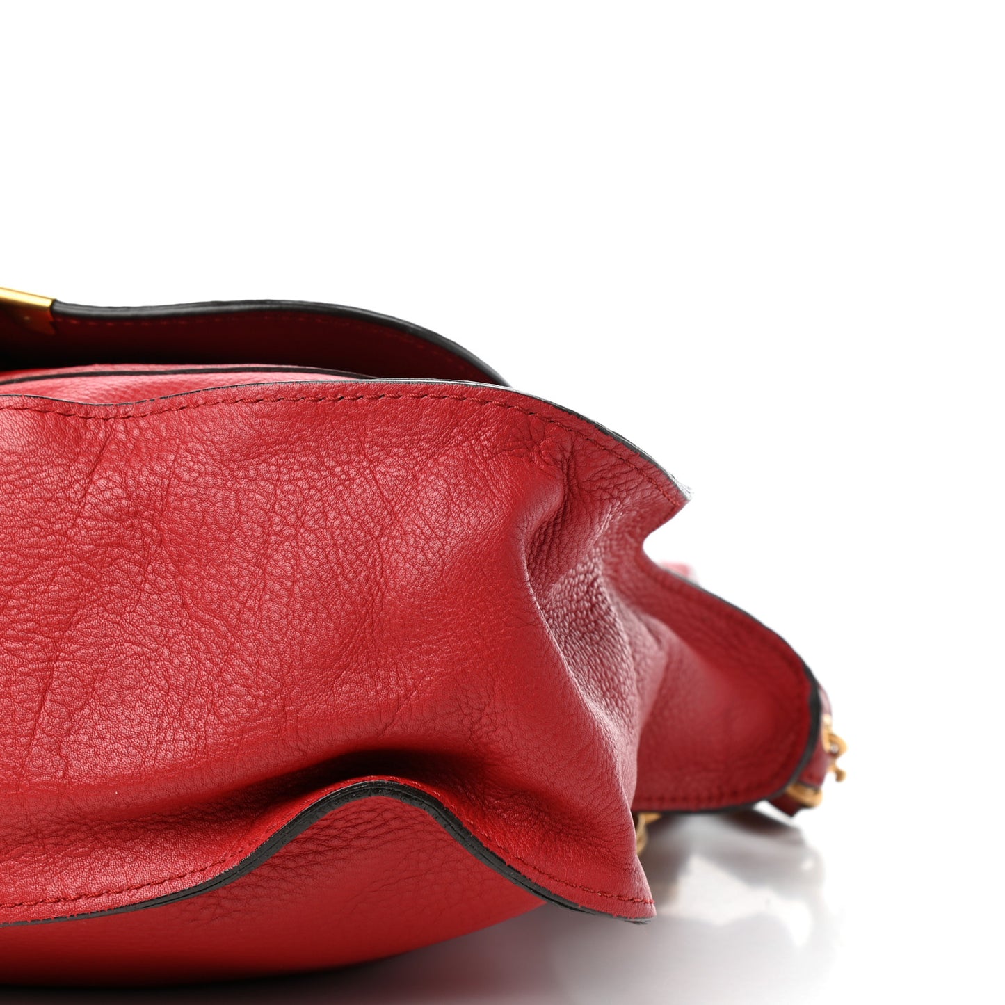 Calfskin Medium Marcie Satchel Red