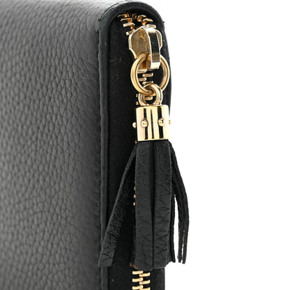 Gucci Pebbled Calfskin Soho Zip Around Wallet Black 8 of 8