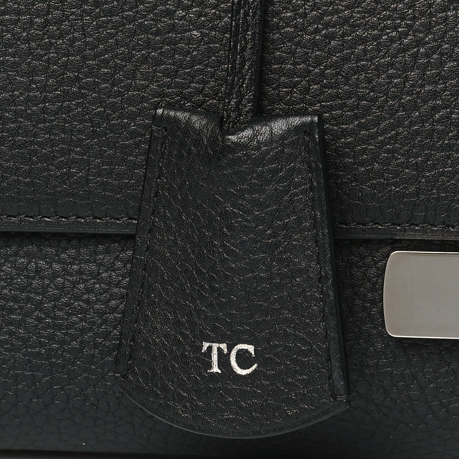 Moynat Taurillon Blush Rejane PM Black 10 of 10