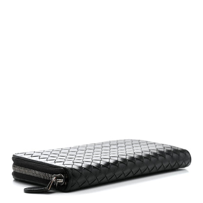 Bottega Veneta Nappa Intrecciato Zip Around Wallet Black 4 of 7