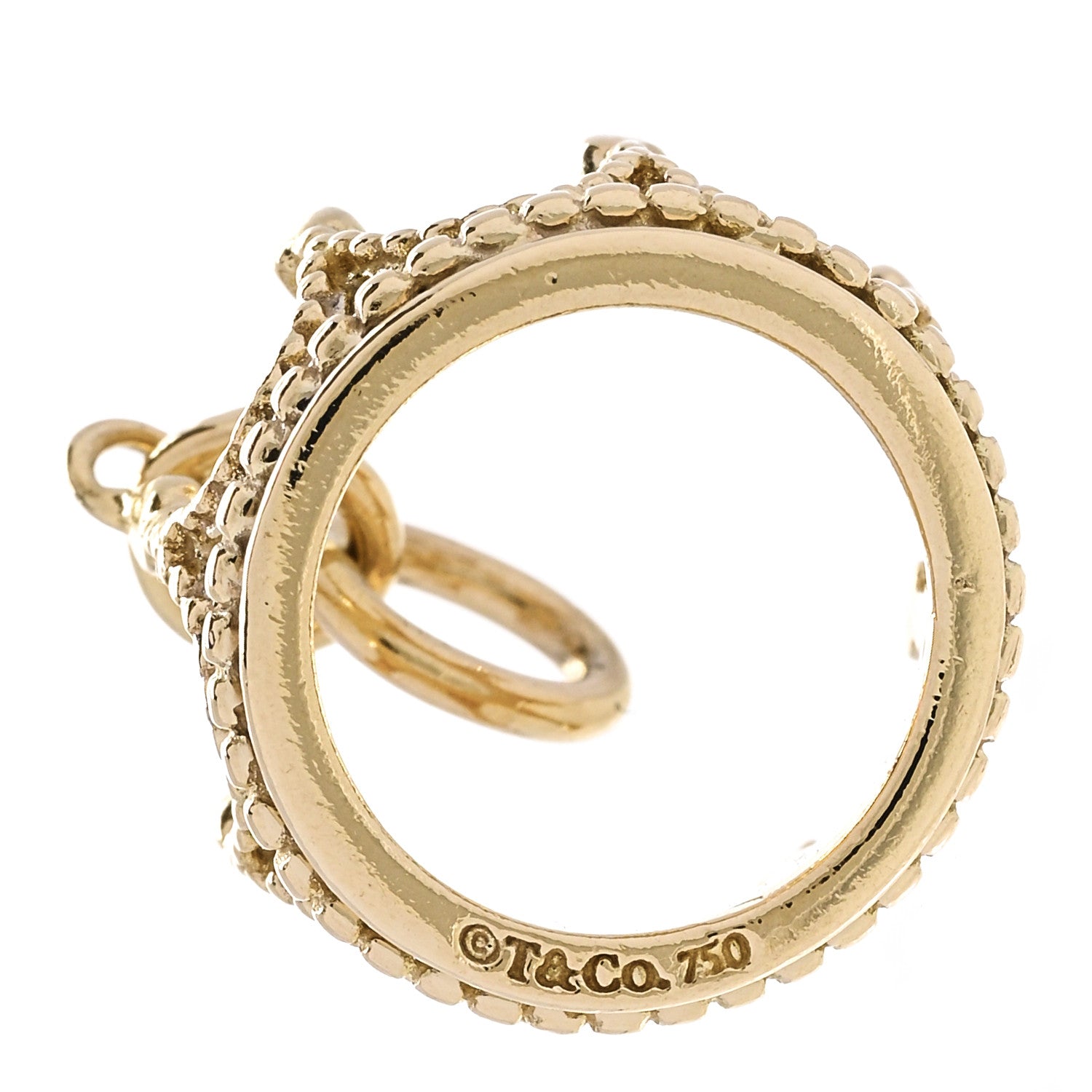 Tiffany 18K Yellow Gold Crown Charm 3 of 3
