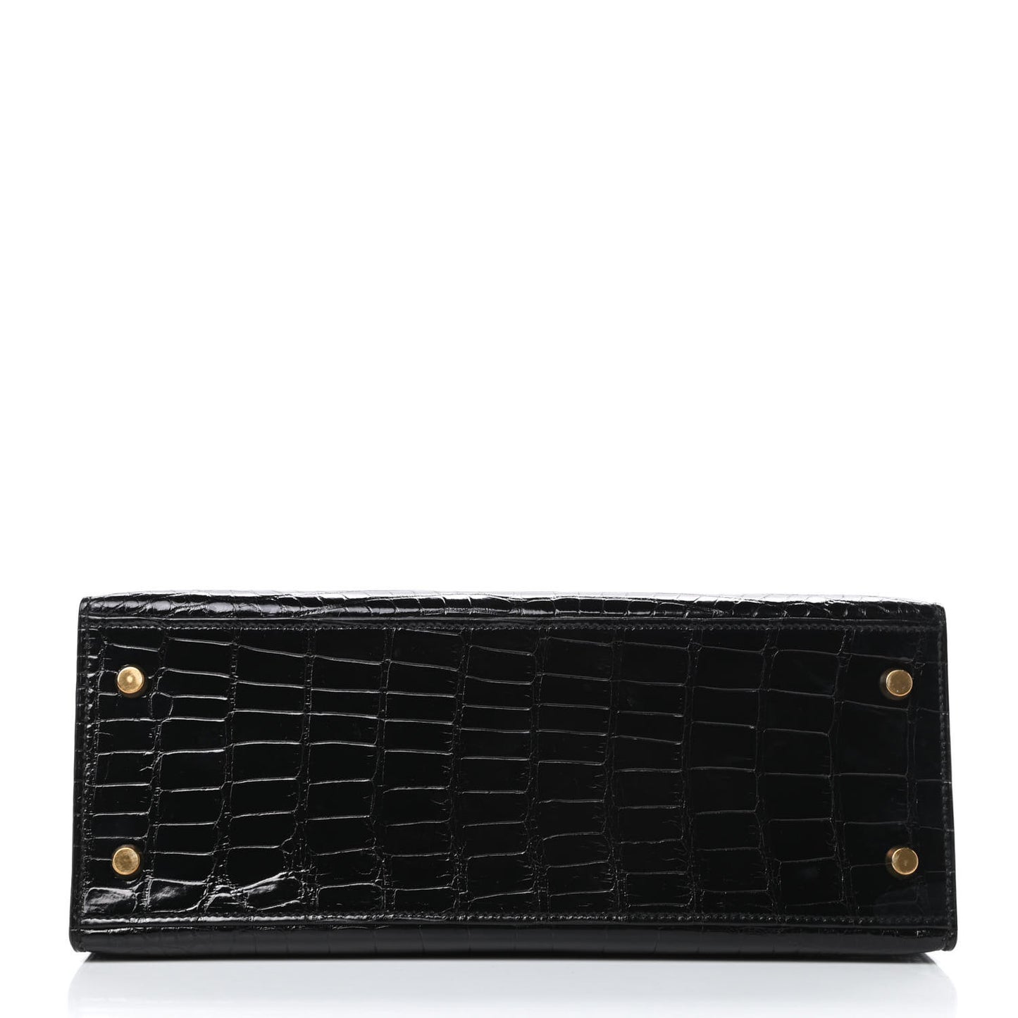 Shiny Alligator Kelly Sellier 28 Black