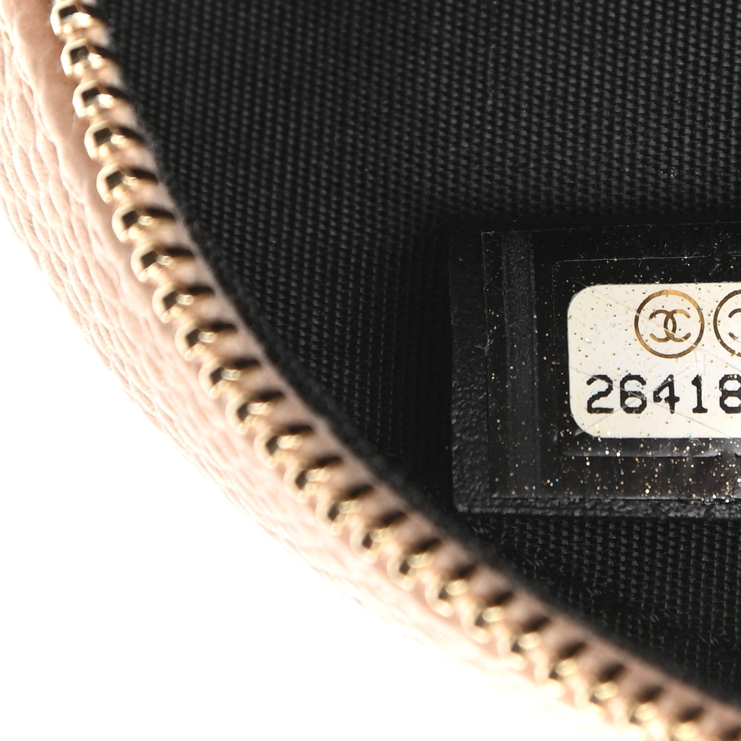 Chanel Caviar Quilted Round Filigree Crossbody Beige Black 7 of 9